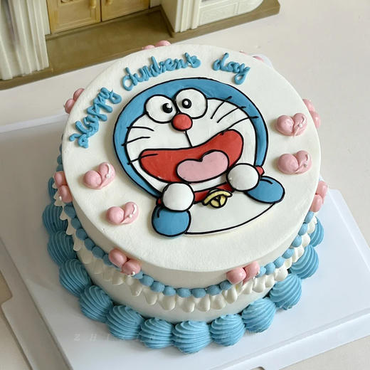 【蓝色哆啦A梦】我们小时候的记忆的时光机--水果夹心生日蛋糕 商品图0