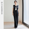 FUYAO扶摇 新中式时尚套装女黑色马甲无袖上衣高级感阔腿裤两件套 商品缩略图1
