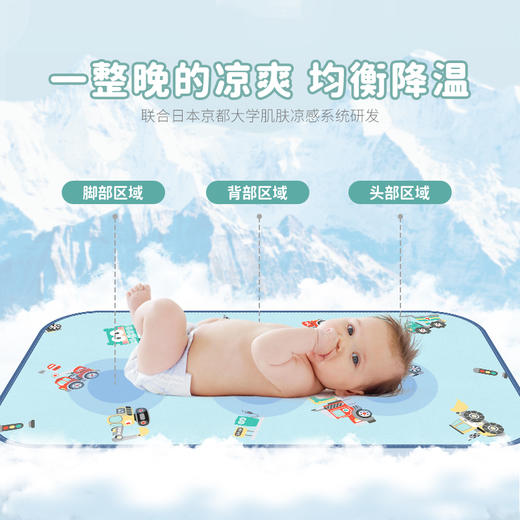 匹鲁儿童冰感丝单凉席 商品图4