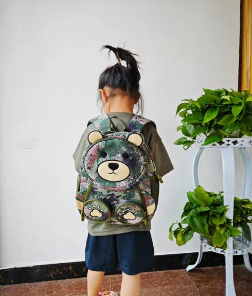 【六一儿童小熊迷彩背包】卡通小熊双肩背包书包儿童通用类zy 商品图9