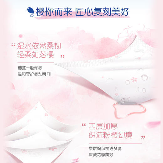 【自营】 得宝 手帕纸 便携式 4层手帕纸 无香/樱花味 24包/36包 商品图4