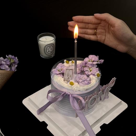 烤爱·莫奈花园·情人节蛋糕·紫色生日蛋糕/聚会/下午茶/低糖动物奶油【仅限深圳配送】 商品图3