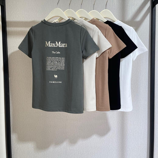MaxMara女士棉质圆领短袖T恤050701 商品图1