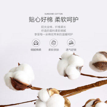 水星家纺被套纯棉100%全棉抗菌被罩单件床上用品宿舍单人150x210 商品图0