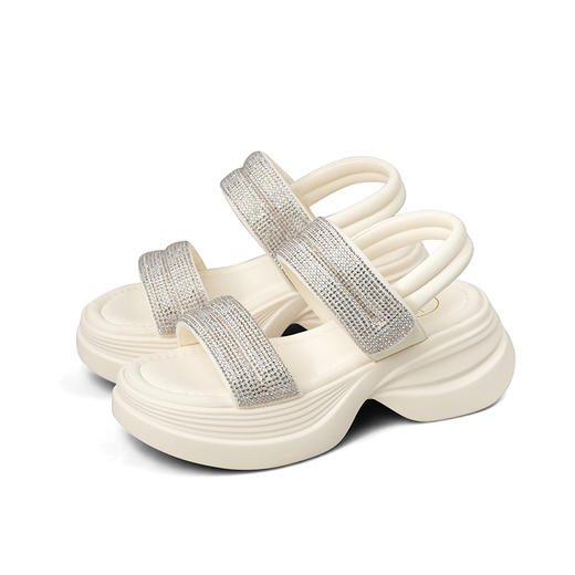 Safiya/索菲娅2025夏季轻便增高小个子厚底休闲运动凉鞋 SFD2115411 商品图0