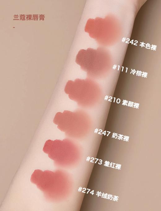 【新品上架】兰蔻（LANCOME）小蛮腰柔雾裸唇膏粉金管242/111/210/247/273/274/196 商品图3