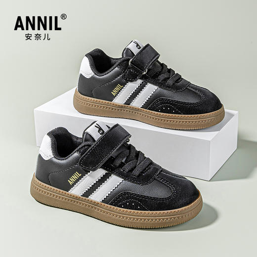 ANNIL/安奈儿儿童板鞋子2025春季软底防滑运动童鞋男童阿甘鞋女童德训鞋HM5104182 商品图2