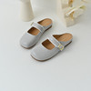 经典鲨2025夏季新品法式复古花边拼接平底舒适包头半拖鞋女KW391-529021 商品缩略图6