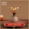金陵金箔橱窗摆件玄关柜新中式客厅书房复古茶室桌面装饰摆件花瓶 商品缩略图0