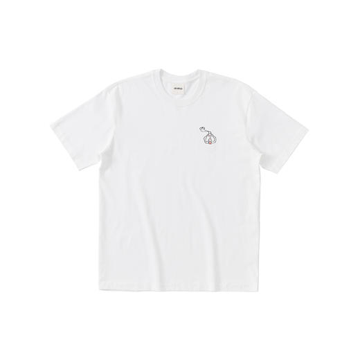 吃茶去chichaqu2025新款全棉圆领短袖T恤男女宽松印花创意图案 商品图4