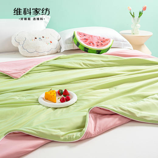 【维科家纺】软糯撞色夏凉被（瓜目相看） 商品图1