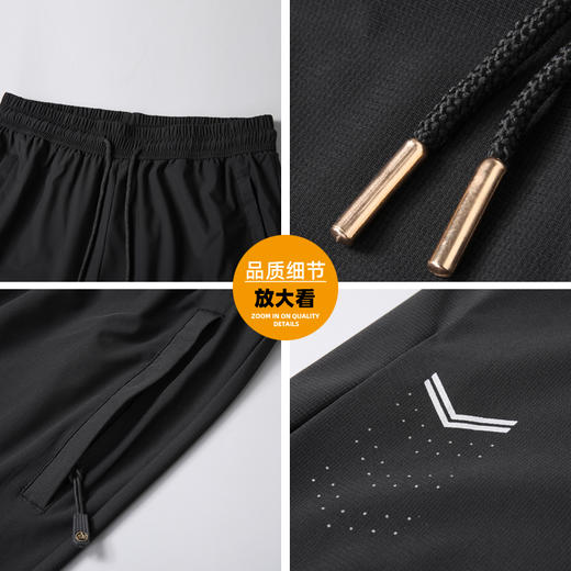 【DK】大依优型大码男装冰丝短裤五分裤中裤弹力加肥加大大号短裤运动男士胖子 商品图1