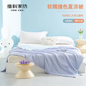 【维科家纺】软糯撞色夏凉被（萄气十足）