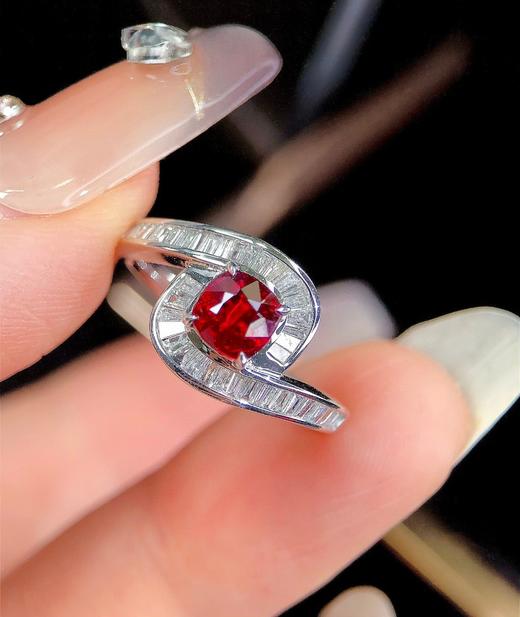 1.09ct刻面红宝石戒指 商品图1