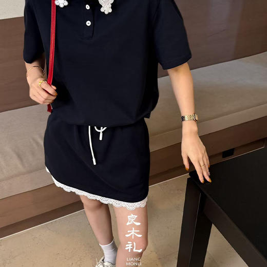 【预售7天】良木礼花边短袖套装(8525) 商品图3