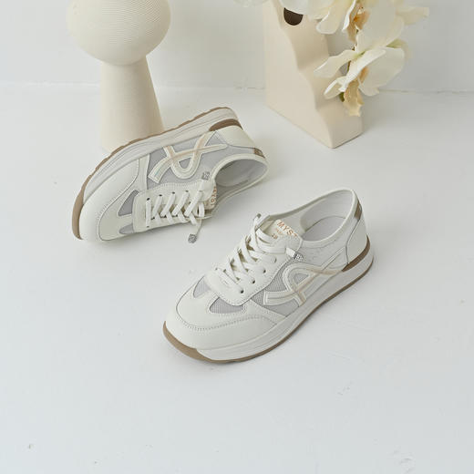 经典鲨2025夏季新款韩版薄款网状透气舒适休闲平底休闲鞋女KW279-529151 商品图1