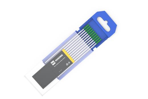 上海沪工氩弧焊绿头钨针(纯钨WP10)钨针 适合焊铝工件1.6 /2.0 /2.4 /3.2 规格 钨针钨极钨棒焊针 商品图1