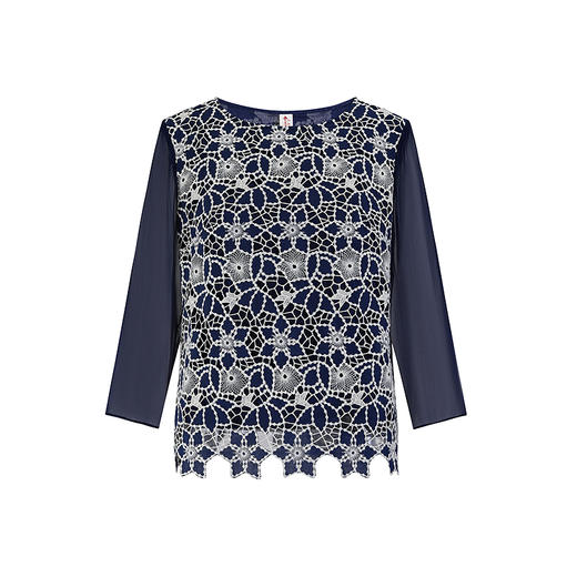 【林栖设计小店】蕾丝镂空衬衣真丝宽松显瘦2025夏季新品桑蚕丝长袖上衣女1952014 商品图9