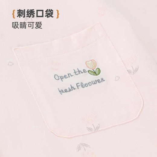 雅黛俪纯棉睡衣女款夏季薄款短袖短裤可外穿家居服套装 商品图8