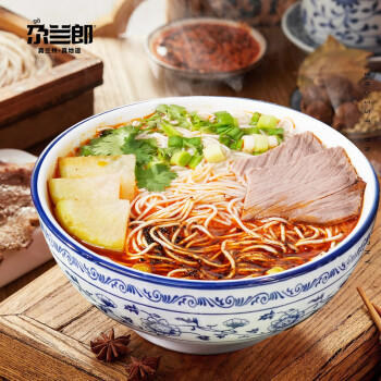 尕兰郎兰州拉面265g*6袋/箱水煮面方便面干鲜面速食面正宗牛肉面 /粮油调味 /方便食品 /有料煮面 商品图0