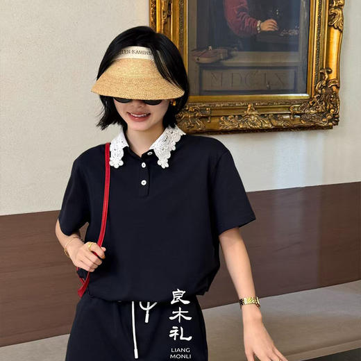 【预售7天】良木礼花边短袖套装(8525) 商品图0