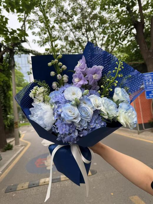 蓝色系混搭花束 商品图0