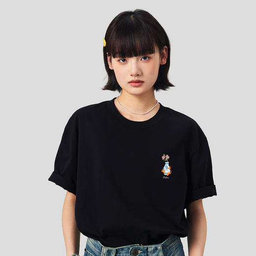 NPC潮牌纯棉【青花瓷】发泡印花圆领短袖T恤男潮流中国风NP45TE14 商品图2