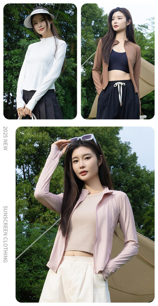 【夏新品！🔥户外必备神器】IceSkin2.0原纱防晒服💎轻薄凉感+UPF100+💥骑行健身户外全场景无惧紫外线！修身防晒衣外套 女夏季户外连帽 紫外线骑行运动防晒外套 商品图14
