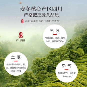 福东海 麦冬茶100g  四宝元气茶原料四川绵阳干净饱满大粒养生茶煲汤 商品图5