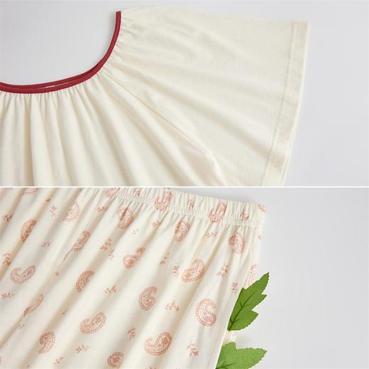 康妮雅女式短袖中裤套头套装 商品图4