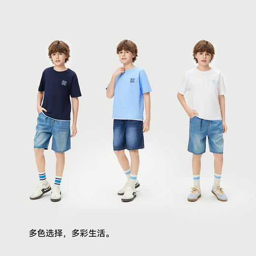 【纳维凯尔】【索罗娜凉感】【120-165】Navigare意大利小帆船男童夏款短袖T恤 商品图4