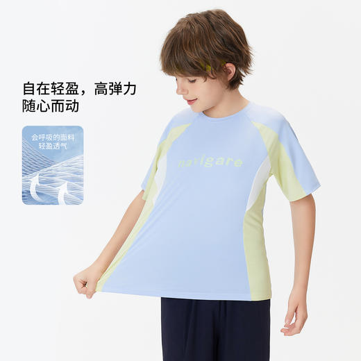 【纳维凯尔】【防晒速干】【120-165】Navigare意大利小帆船男童夏款防晒速干短袖T恤 商品图1