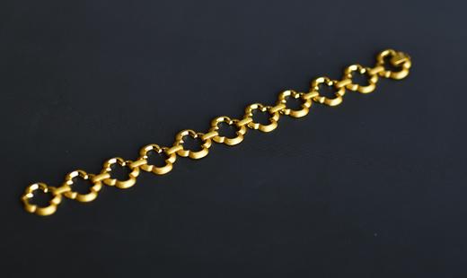 银鎏金海棠花手链 商品图3