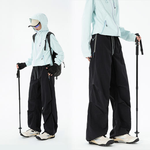 LUCKY DEER/幸运鹿情侣款防泼水时尚伞兵裤 商品图5