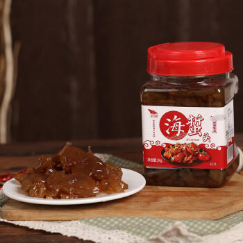 洋口港盐渍 海蜇头2斤/桶 凉拌菜下酒菜下饭菜海蜇 /粮油调味 /南北干货 /鱼虾贝藻类干货 商品图1