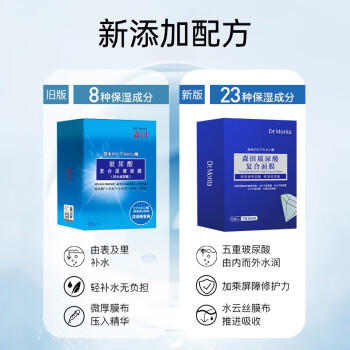 森田五重玻尿酸面膜 复合原液女面膜补水呵护敏皮提亮肤色30gx15片/盒 商品图1