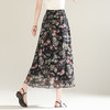 MYX-KDFY-S1917-L印花雪纺百褶A字裙垂坠感修身显瘦中长裙2025夏季新款休闲半身裙 商品缩略图2