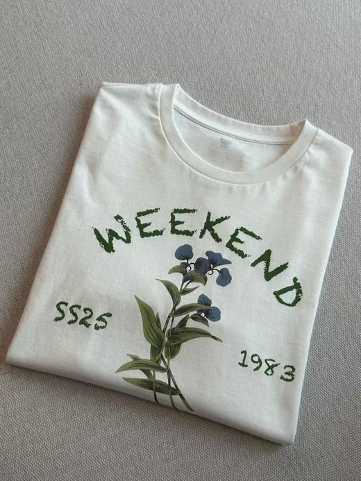 26年年初福利2~8折！春夏花卉🪴印花短袖T恤 商品图1