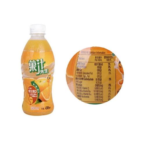 果汁先生 橙汁饮料(大)430ml 商品图1