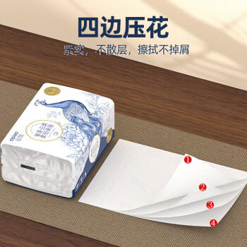 丝飘（SIPIAO）抽纸雀语系列4层柔厚400张*24包软抽纸餐巾面巾卫生纸整箱 /家庭清洁/纸品 /清洁纸品 /抽纸 商品图1