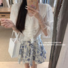金蘑菇菇 茉莉与小豆蔻/ 纯白法式top碎花半裙套组 商品缩略图11