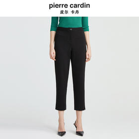 [皮尔卡丹女装]简约拼接修身百褶通勤假两件连衣裙