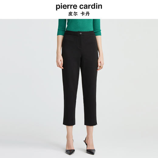 [皮尔卡丹女装]简约拼接修身百褶通勤假两件连衣裙 商品图0