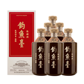 钓鱼台 陈酿 酱香型白酒 53度 450ml*6瓶 整箱装