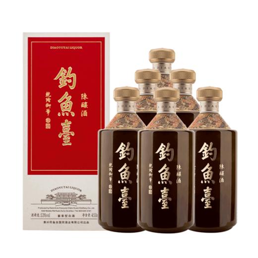 钓鱼台 陈酿 酱香型白酒 53度 450ml*6瓶 整箱装 商品图0