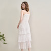 西遇吊带蕾丝蛋糕裙女夏季新款海边度假风法式v领连衣裙SS150345 商品缩略图4