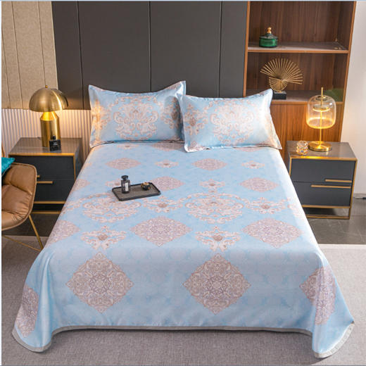 悠梦嘉居雅韵蓝菱冰丝软席三件套 商品图0