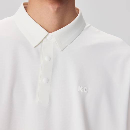 NPC潮牌硅胶字母POLO衫男潮流无缝压胶微弹力户外防晒NP44TE50 商品图3