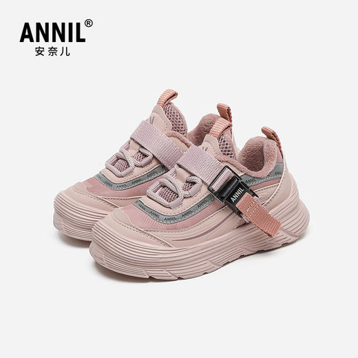 【加绒】ANNIL/安奈儿2024新款冬季加绒儿童休闲保暖运动棉鞋男女童跑步鞋HM4405010 商品图0