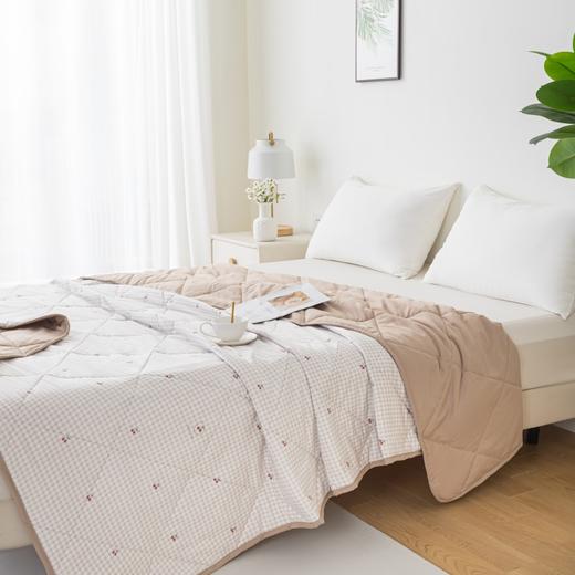 【夏被】多喜爱 美眠康  磨毛超声波空调被 樱桃格子/蘑法花开 商品图10